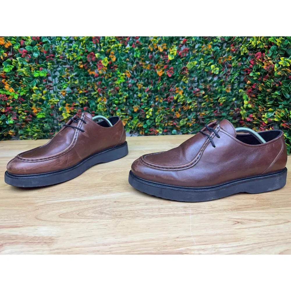 Shoe‎ The Bear Cosmos Apron Shoes Leather Lace Up Derby Brown Mens 10 EUR 44